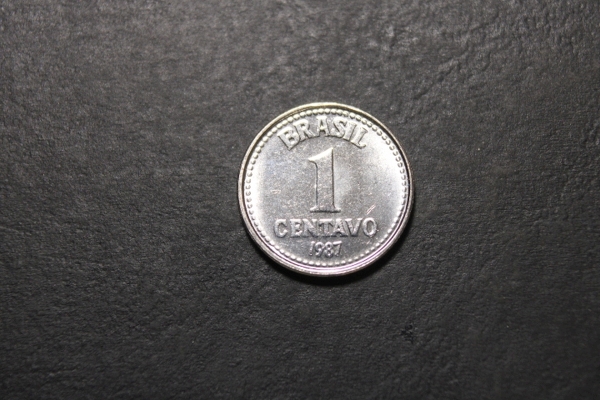 moeda do Brasil, 1 centavo de 1987 escassa