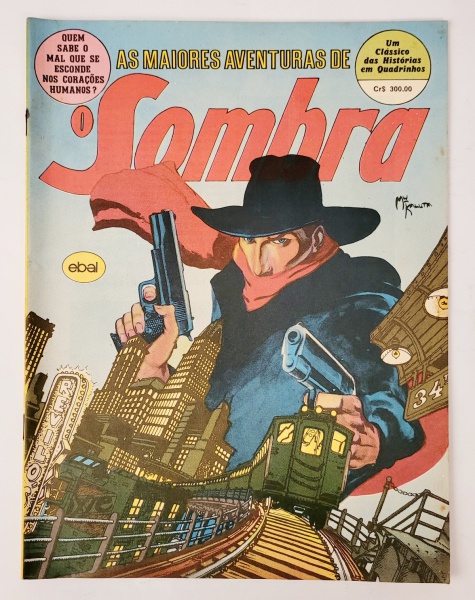 Revista em quadrinhos - O Sombra - Março de 1982. Ebal. Em bom estado, com leves marcas do tempo.  Medidas: 28 x 20  cm