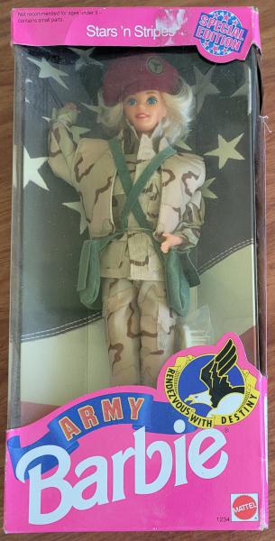 Mattel Ken & Barbie Army Starsn Stripes edição especial
