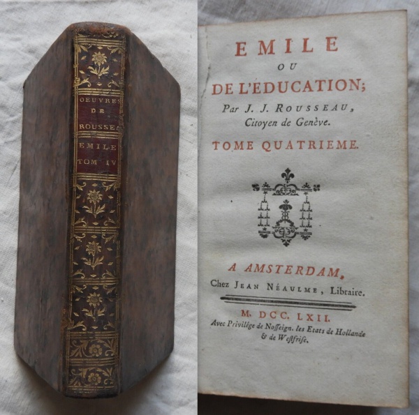Émile ou De léducation - Tome Quatrieme, Jean Jacques Rousseau, Chez Jean Néaulme, Libraire, 1ª ediç
