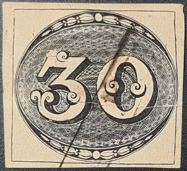 Brasil - Lote com selo de 30 reis (OLHO-DE-BOI) do ano 1943 usado com "AMINC".