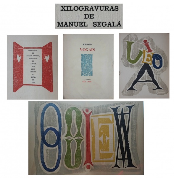 Livro: Vogais / Voyelles. Rimbaud. Livraria São José, 1956. Assinado por Carlos Ribeiro ( Dono da Sã