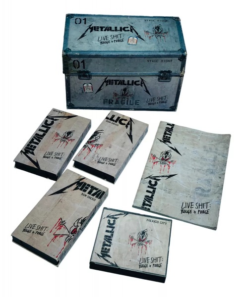 Box Completo Metallica Live Shit Binge Purge, em linda caixa de