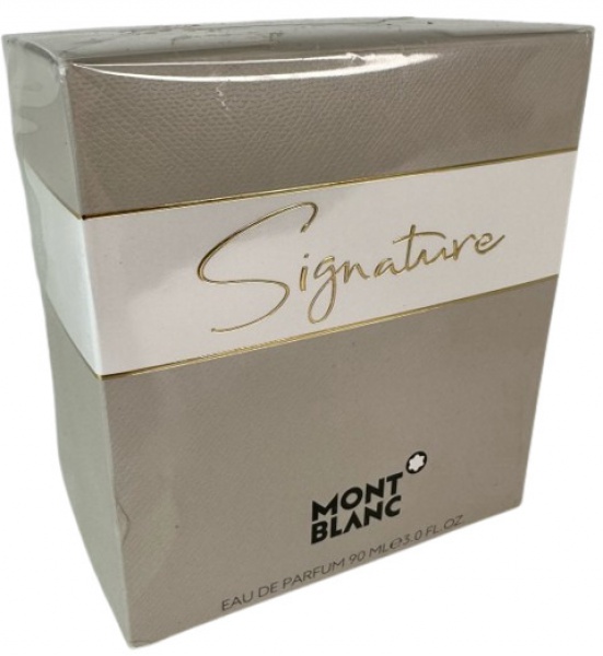 MONT BLANC - Perfume Signature na versão eau de parfum, embalagem lacrada de 90ml. Apresenta notas f