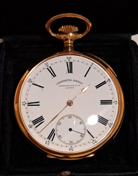 Patek Philippe - Relógio de bolso de ouro 18 K a corda- peso total: 130,5 g - diâmetro da caixa 56 M