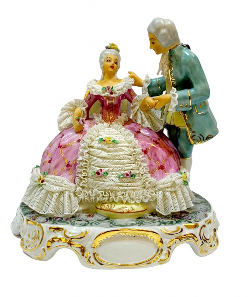 Capodimonte - Belissimo Caixa em porcelana Italiana, ma