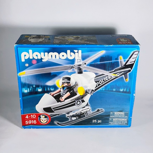 Playmobil - Policia - Police Helicopter - Set 5916 - Brinquedo lacrado na caixa.
