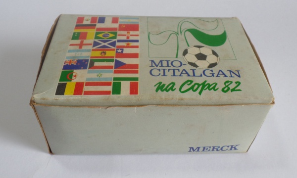 Caixas de Fósforos Copa do Mundo 1982 - Em 1982 a marca de remédios do laboratório MERCK lançou uma