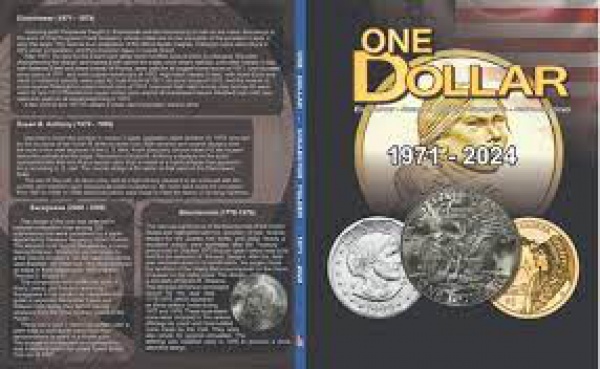 Album para moedas. One dollar- 1971-2024