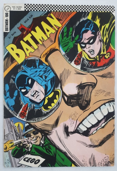 Revista  Batman 2a Série , número 100, editora Ebal, formato Americano, anos 1968 - 1969, Muito bo