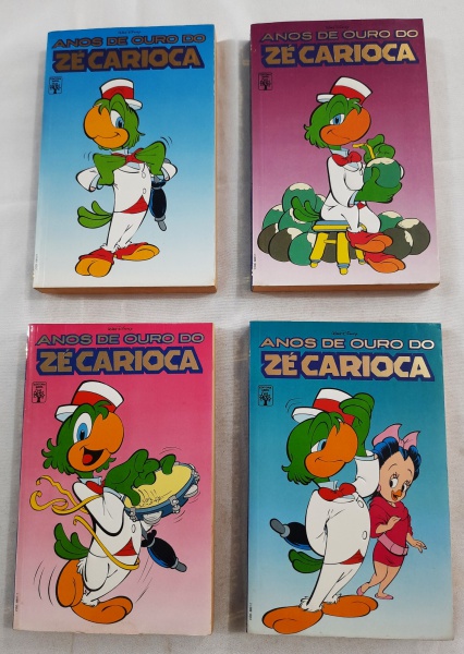 Revistas (4)  Anos de Outro do Zé Carioca , números 1 a 4, editora Abril Cultural, formato Formati