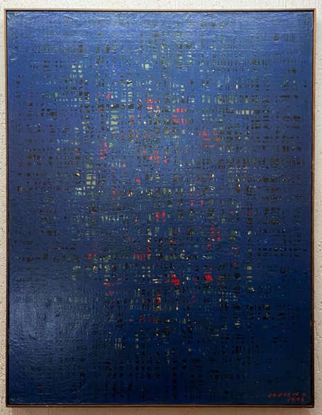 ANTÔNIO BANDEIRA - " Abstrato ", O.S.T., assinado no canto inferior direito e datado em 1959