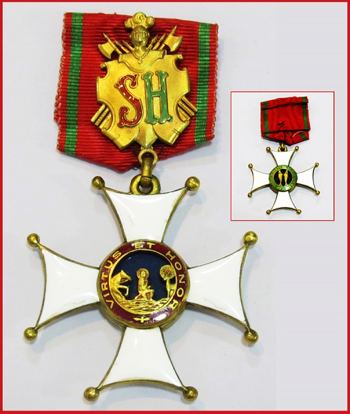Ordem de São Hubertus de Lorraine et du Barrois (Ordem da Fidelidade), instituída em 1416 (1416-1852
