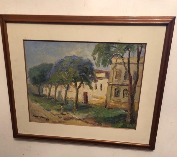 Iconografia  pintura a óleo sobre tela, do pintor paulista Paulo Sangiuliano (1907-1984), que integ