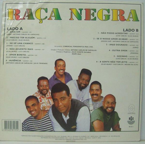 LOTE COM 3 DISCOS DE VINIL - RAÇA NEGRA E SÓ PRA CONTRARIAR