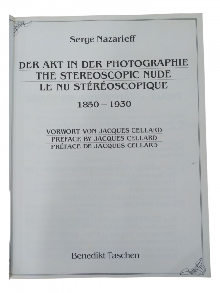 Stereo Akte Nudes Nus 1850 1930 . Serge Nazarieff. 199