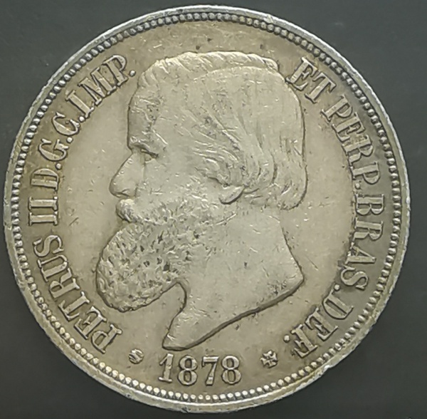 1.000 RÉIS - 1878 - PRATA - IMPÉRIO