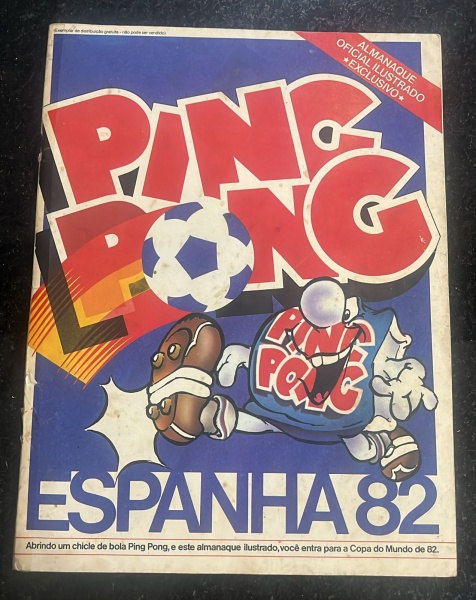 Album de figurinhas Ping Pong Copa 82 completo - muito bem conservado - apresenta fita na lombada
