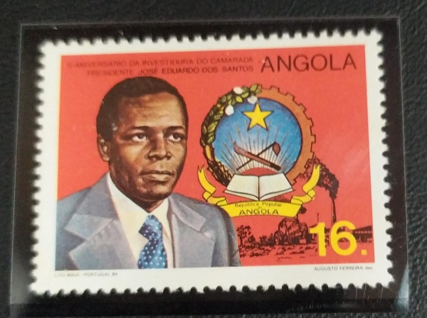 SELOS DE ANGOLA - 1984 The 5th Anniversary of the Inauguration of President Jose Eduardo Dos Santos