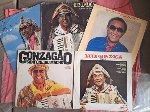 05 LPS LUIZ GONZAGA // CAPA CONFORME FOTOS // DISCO EM MUITO BOM ESTADO // PODE CONTER RISCOS QUE CA