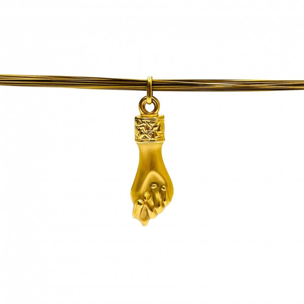 Joias . COLAR LONGO CORAÇÕES EM OURO AMARELO 18K, 60cm, CORRENT foto 2