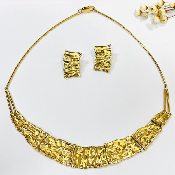 Joias . COLAR LONGO CORAÇÕES EM OURO AMARELO 18K, 60cm, CORRENT foto 5