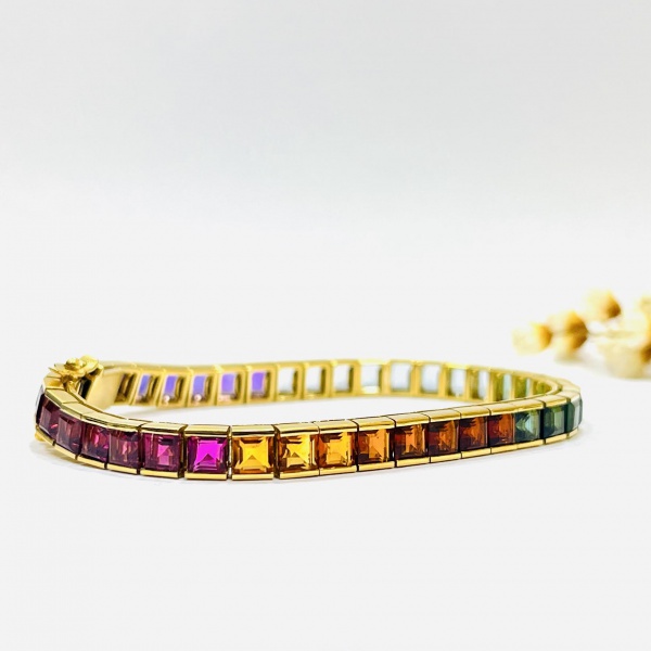 Joias . COLAR LONGO CORAÇÕES EM OURO AMARELO 18K, 60cm, CORRENT foto 6