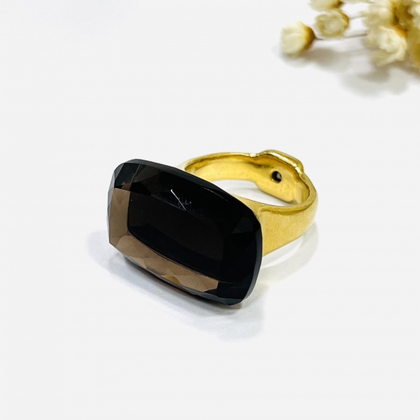 Joias . ANEL CREDO, EM OURO AMARELO 18K - COM  DIAMANTES,  Aro foto 5