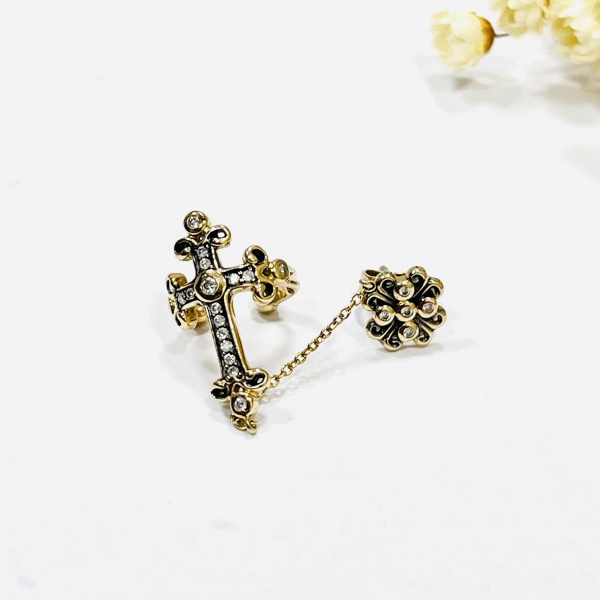 Joias . ANEL CREDO, EM OURO AMARELO 18K - COM  DIAMANTES,  Aro foto 8