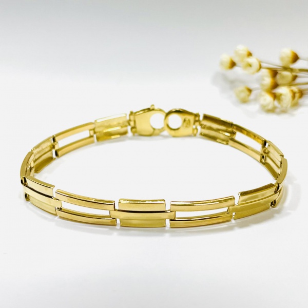 Joias . ANEL FLEXIVEL DUBAI, EM OURO AMARELO 18K, COM 17 DIAMAN foto 6