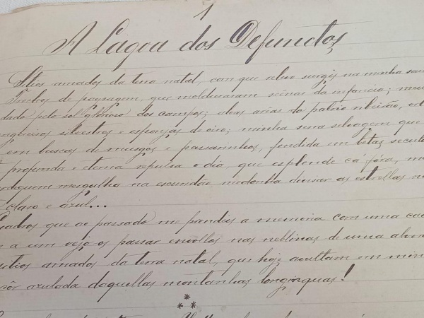 Rarissimo manuscrito do Barão do Rio Branco ao Barão de Itahype A LAGOA DOS DEFUNTOS 1893 com jornal