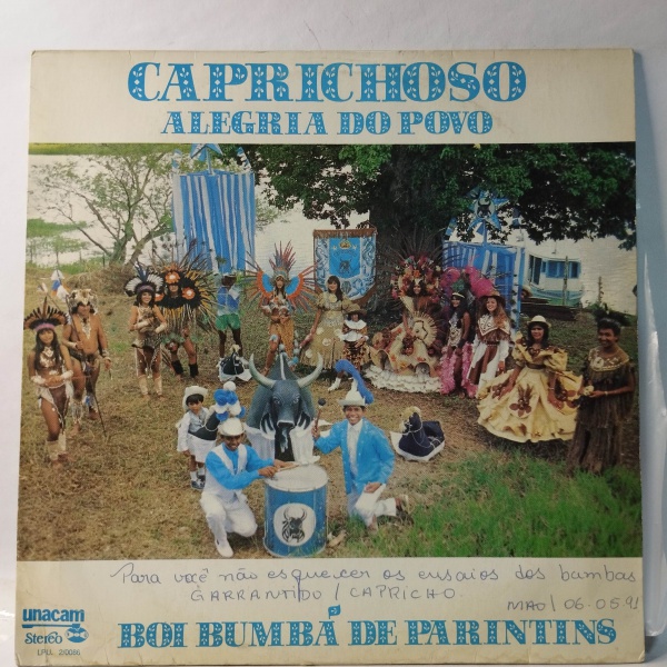 Álbum: Caprichoso Alegria Do Povo | Código: LPU 2/0086 | Artista(s): Grupo Sangue Azul, Boi Bumbá