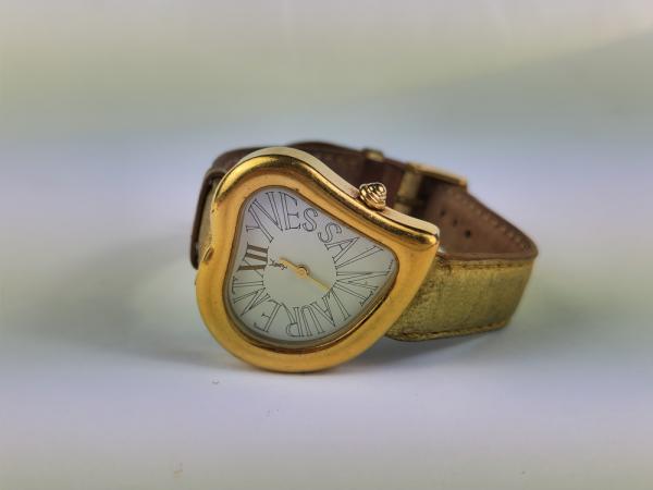 Vintage Fashion Relógio Yves Saint Laurent Swiss Quartz