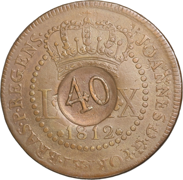 Moeda do Brasil - LXXX réis c/c 40 réis do Pará - 1812R