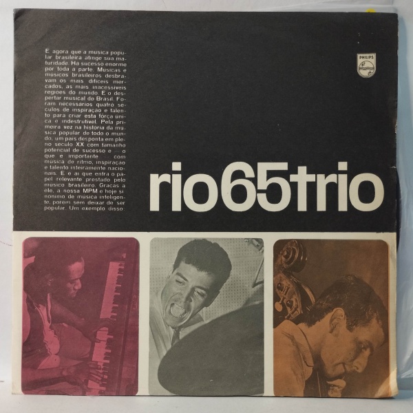 Álbum: Rio 65 Trio | Código: P 632 749 L | Artista(s): Rio 65 Trio | Ano: 1965 | Estilo(s): Bo