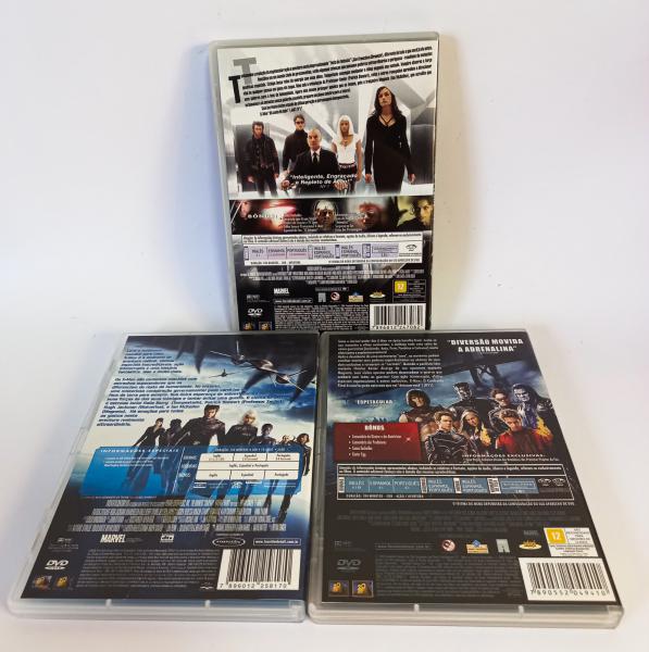 X-MEN Trilogia de DVD´S. Inclui os 3 filmes. Medidas do
