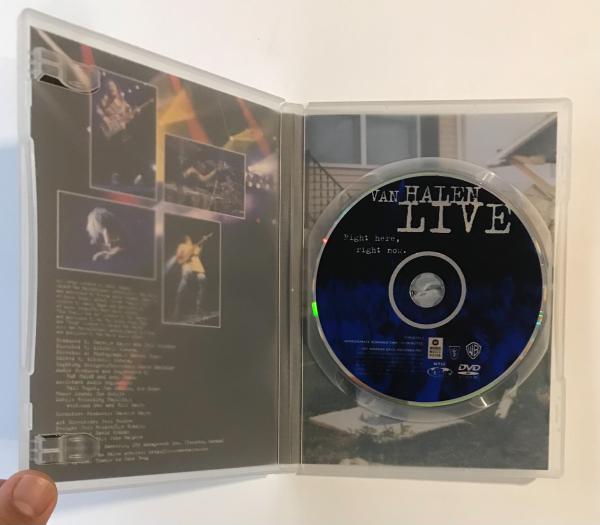 Van Halen, Live: Right here, right now. DVD nacional em