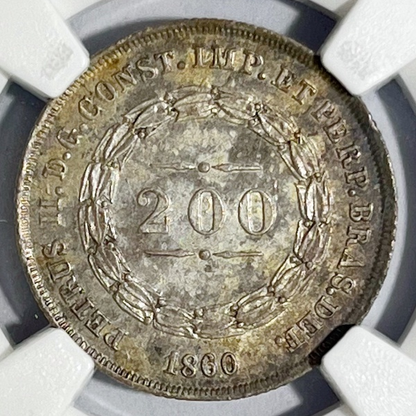 Relogios . BRASIL - 960 RÉIS - 1825R - SOB/FC - REVERSO INCLINADO foto 6