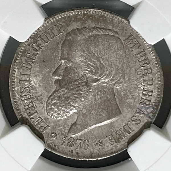 Relogios . BRASIL - 200 RÉIS - 1860/50 (NÃO CATALOGADA!) - FLOR DE foto 7