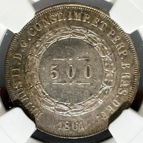 Relogios . BRASIL - 100 RÉIS - 1846 - SOB/FC - GRADUADA NGC AU DET foto 1