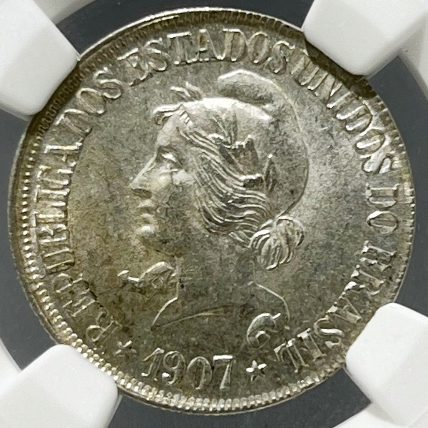 Relogios . BRASIL - 4000 RÉIS - 1900 - FLOR DE CUNHO - 4 CENTENÁRI foto 1