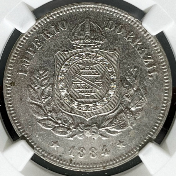 Relogios . BRASIL - 20 RÉIS - 1896 - SOB/FC - GRADUADA NGC AU55 BN foto 5