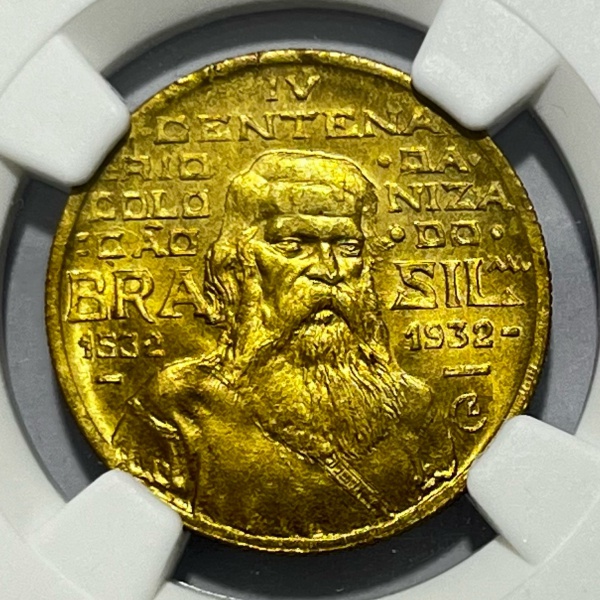 Relogios . BRASIL - 100 RÉIS - 1884 - FLOR DE CUNHO - GRADUADA NGC foto 7