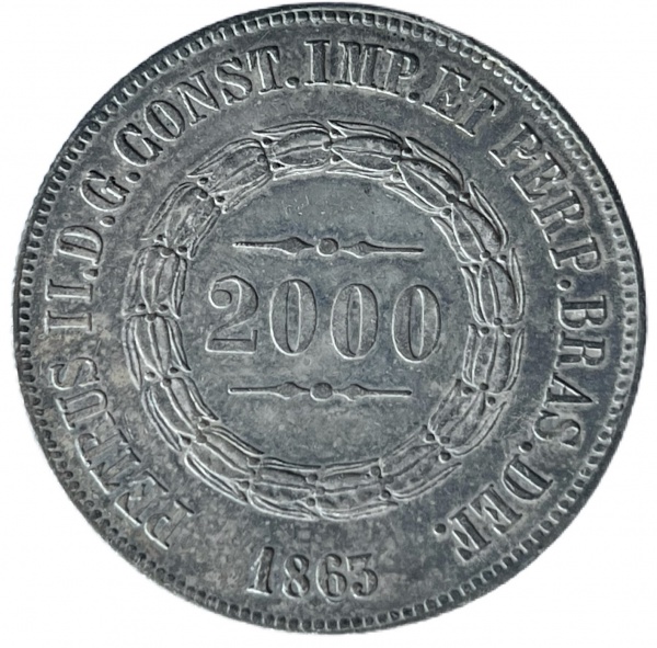 Relogios . BRASIL - BALASTRACA DE 200 RÉIS 1864 - 1870 - (sobre me foto 3