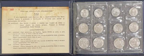 FAO## Set completo com as Moedas FAO 1975 a 1978 Flor