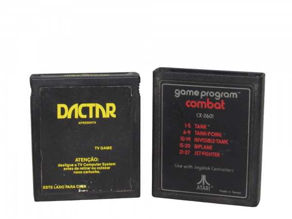 VIDEO GAMES, Lote com 2 jogos para ATARI, sendo: A) DON