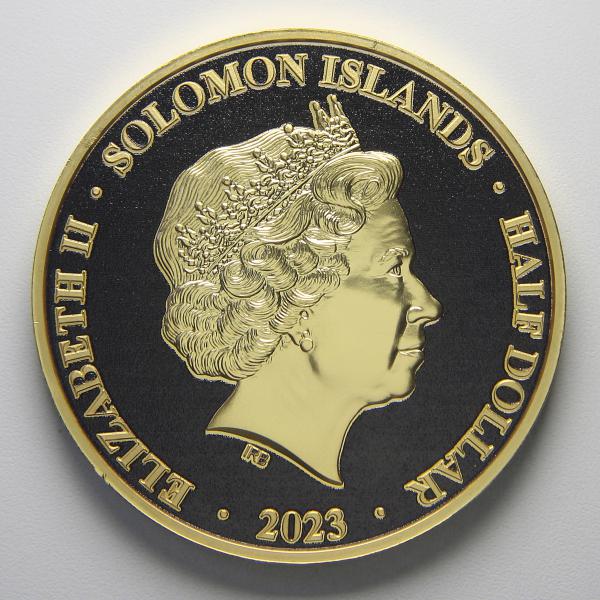 Moeda das Ilhas Salomão - Half Dollar - 2023 - Coleção EGITO