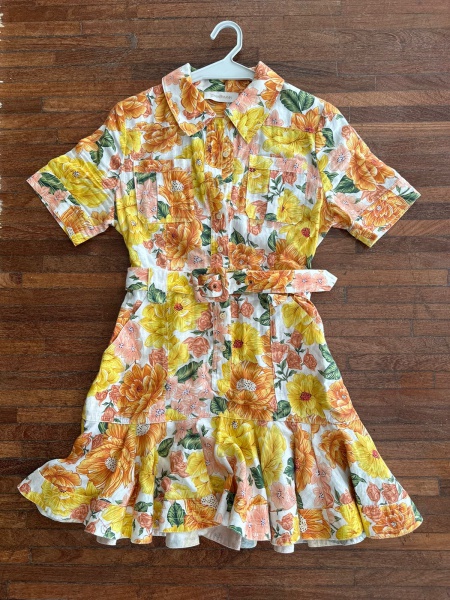 Joias . Autêntico Vestido Zimmerman Linho em perfeito estado, tamanho 38/40.