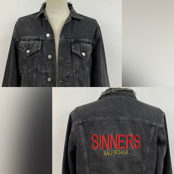 Joias . Autêntica Jaqueta Jeans Unissex  Balenciaga NOVA tamanho 50, "Sinners ...