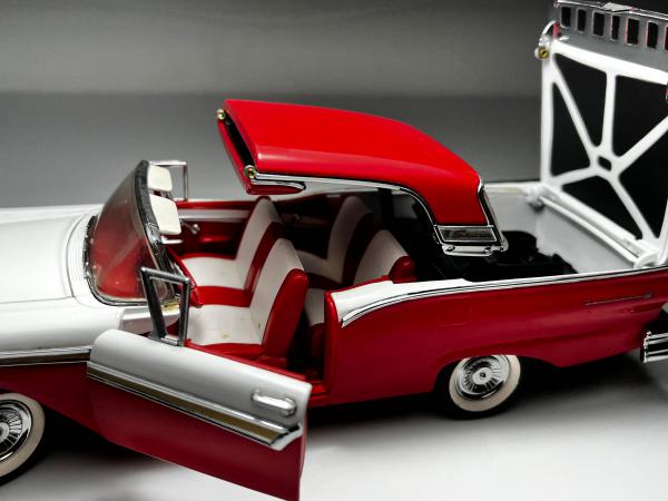 1957 Ford Fairlane Vermelha / Branca - Franklin Mint Es